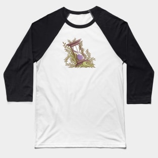 Hourglass with Vines (no background) Baseball T-Shirt